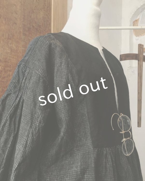 画像5: HALLELUJAH／La Bergère (1880′s)羊飼いローブ・グレンチェック (5)