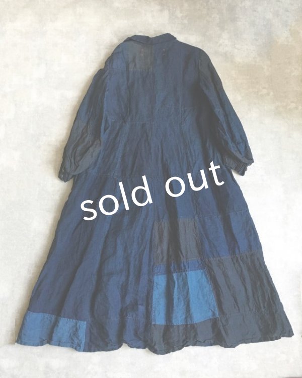 画像8: HALLELUJAH／1920s　Nomad Dress　ノマドドレス・インディゴ (8)