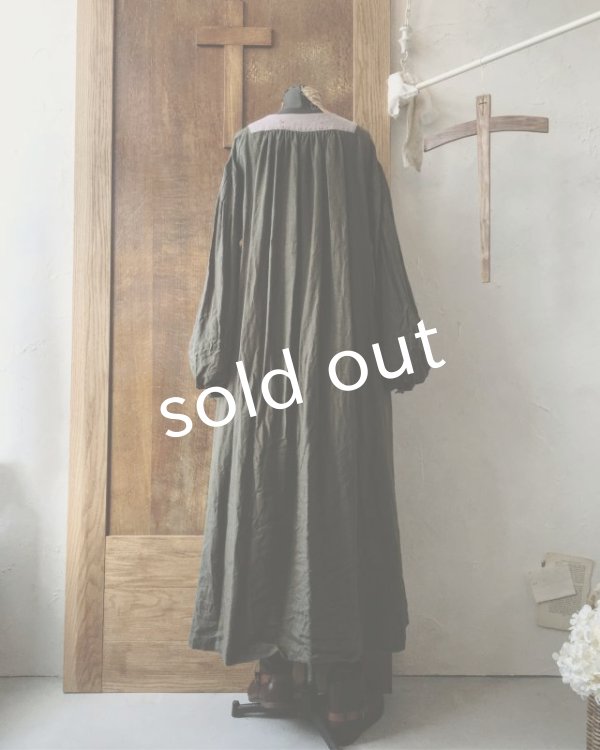 画像7: HALLELUJAH／La Bergère (1880′s)羊飼いローブ・カーキ [lotus] (7)