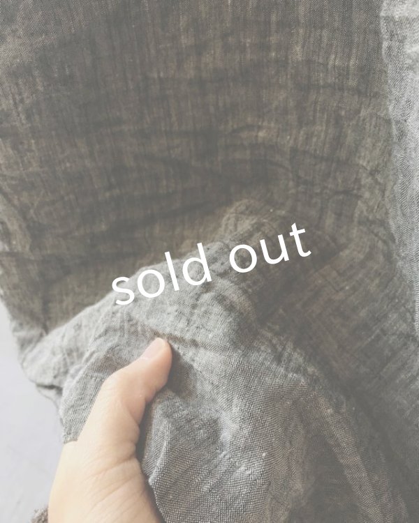 画像4: HALLELUJAH／La Bergère (1880′s)羊飼いローブ・シャンブレー [black] (4)