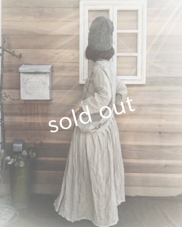 画像17: MARCHE' DE SOEUR/ワンショルダーワンピース・綿麻ギンガム (17)