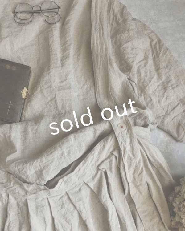 画像13: MARCHE' DE SOEUR/ワンショルダーワンピース・生成り (13)