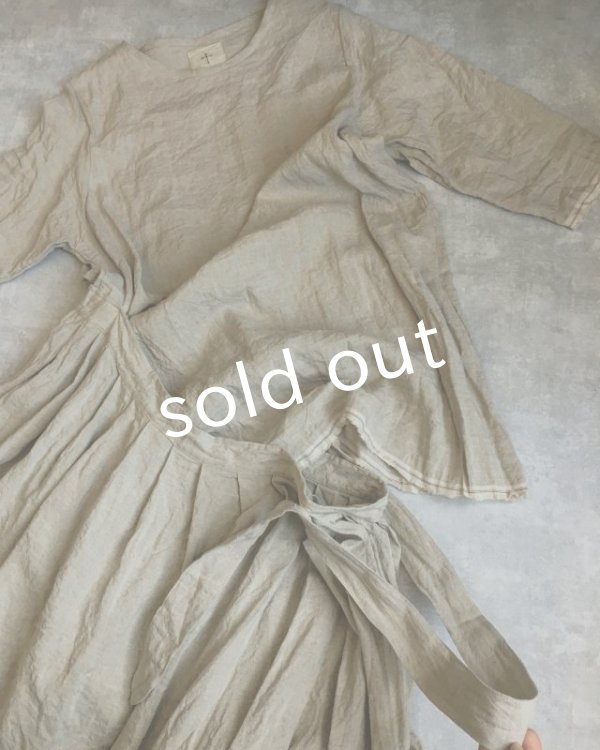画像17: MARCHE' DE SOEUR/ワンショルダーワンピース・生成り (17)