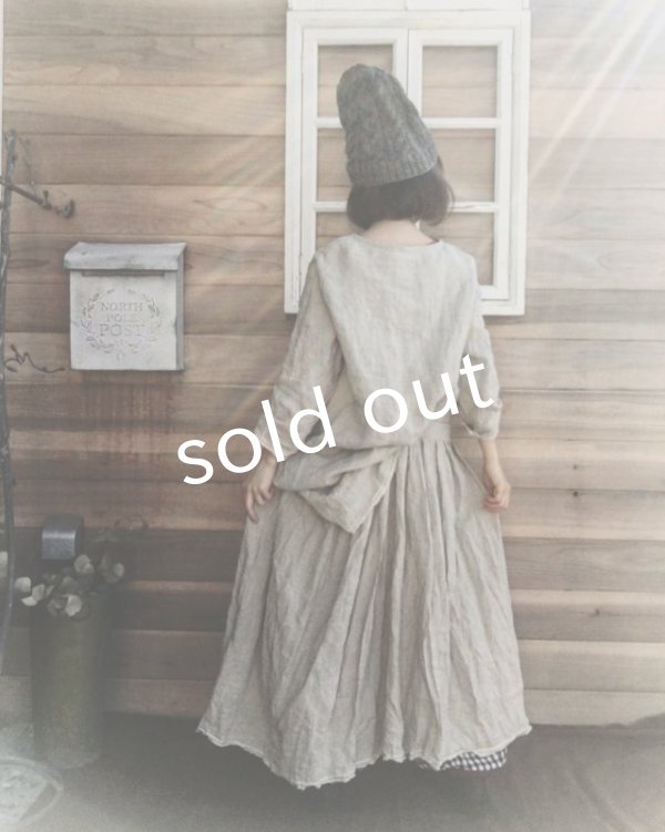 画像20: MARCHE' DE SOEUR/ワンショルダーワンピース・綿麻ギンガム (20)