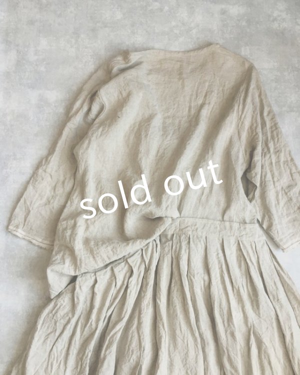 画像14: MARCHE' DE SOEUR/ワンショルダーワンピース・綿麻ギンガム (14)