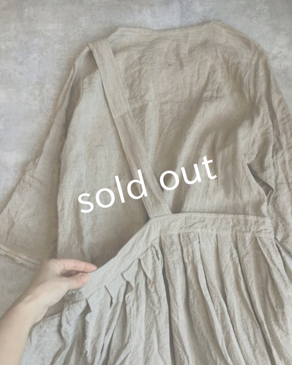 画像16: MARCHE' DE SOEUR/ワンショルダーワンピース・生成り (16)