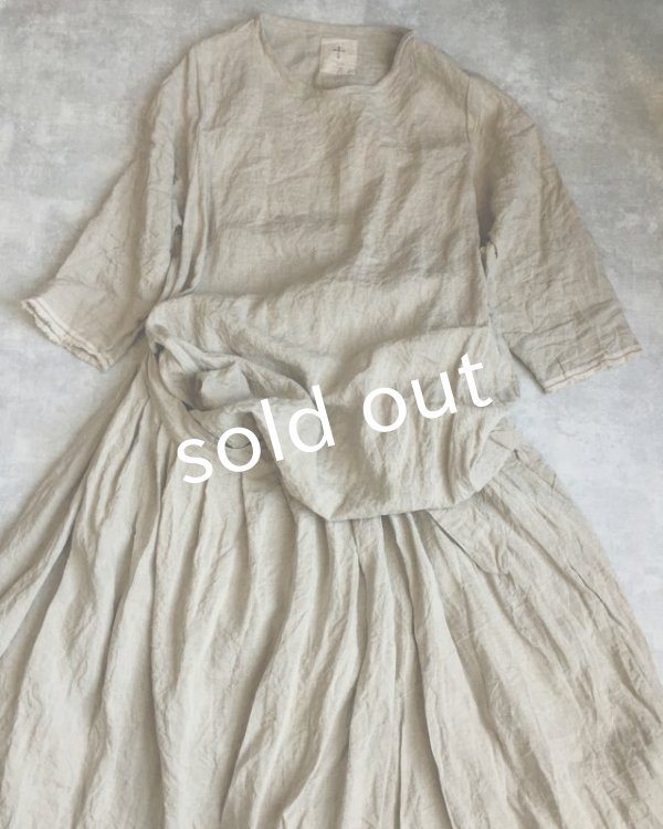 画像19: MARCHE' DE SOEUR/ワンショルダーワンピース・生成り (19)