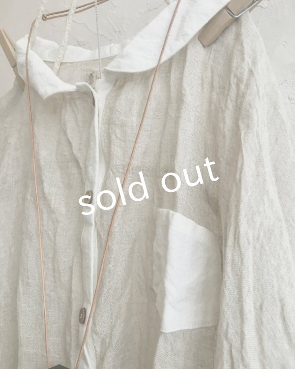画像5: MARCHE' DE SOEUR/ちび襟パフ袖ブラウス・生成り (5)