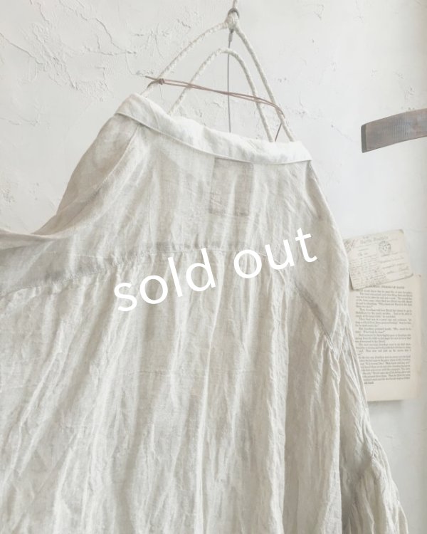 画像8: MARCHE' DE SOEUR/ちび襟パフ袖ブラウス・生成り (8)