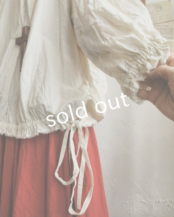 画像7: MARCHE' DE SOEUR/くしゅリボンプルオーバー・アンティークミルク (7)