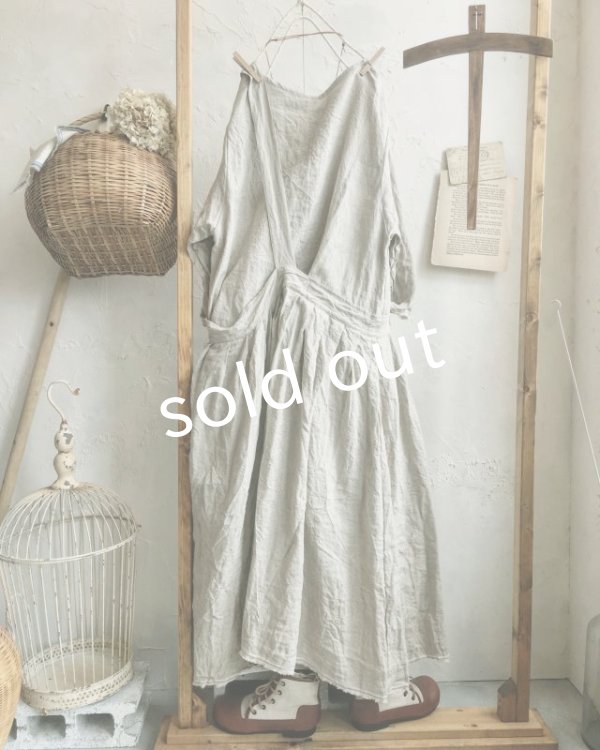 画像7: MARCHE' DE SOEUR/ワンショルダーワンピース・生成り (7)