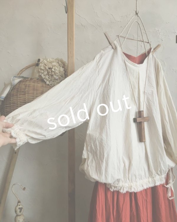 画像6: MARCHE' DE SOEUR/くしゅリボンプルオーバー・アンティークミルク (6)