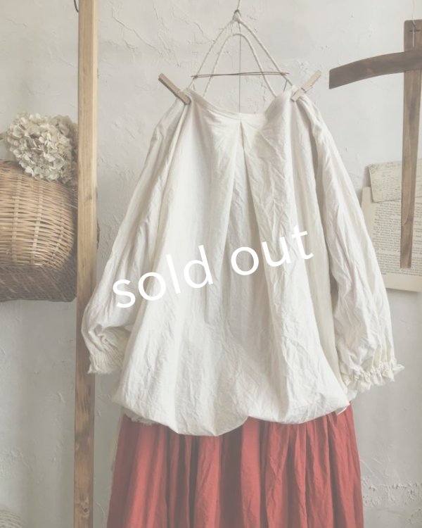 画像9: MARCHE' DE SOEUR/くしゅリボンプルオーバー・アンティークミルク (9)