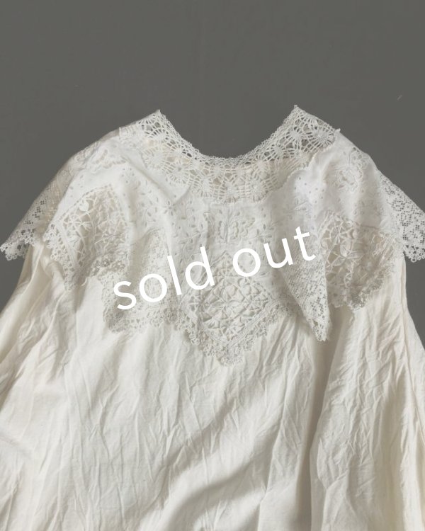 画像9: pollenbienco/アンティークレースの教会ワンピース・a (9)