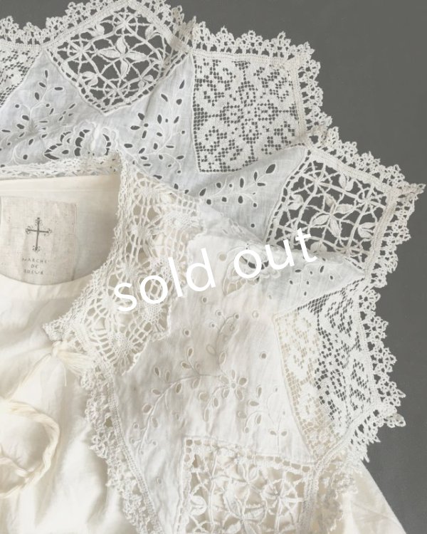 画像4: pollenbienco/アンティークレースの教会ワンピース・a (4)