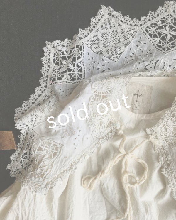 画像3: pollenbienco/アンティークレースの教会ワンピース・a (3)