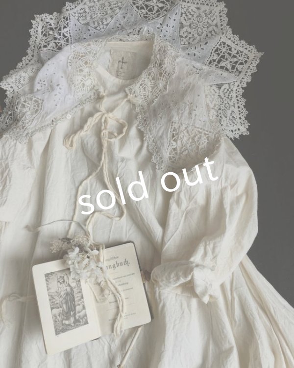 画像2: pollenbienco/アンティークレースの教会ワンピース・a (2)