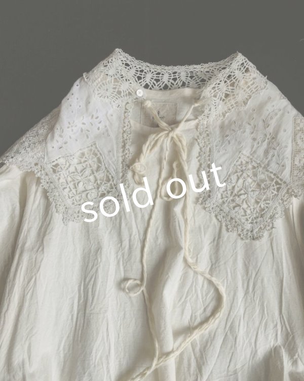 画像8: pollenbienco/アンティークレースの教会ワンピース・a (8)
