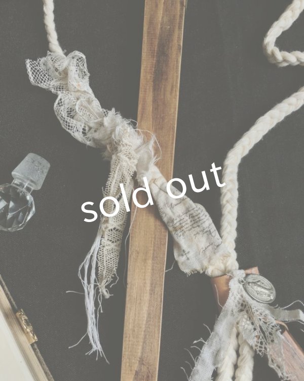 画像4: pollenbienco／アンティークレースの特大十字架ネックレス (4)