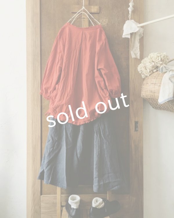 画像5: MARCHE' DE SOEUR/くしゅリボンプルオーバー・朱赤 (5)