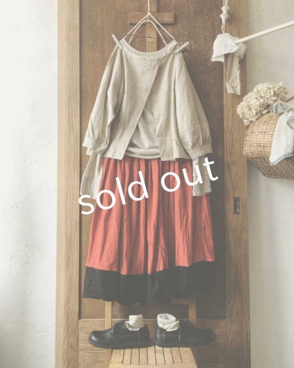 画像6: MARCHE' DE SOEUR/ポケットスカート・朱赤 (6)