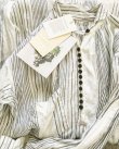 画像5: HALLELUJAH／1890's Bourgeron　1890年代　羊飼いシャツワンピース・off white stripe (5)