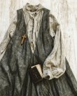 画像2: HALLELUJAH／Robe de femme de chambre no.4 小間使いローブ・墨染charcoal (2)
