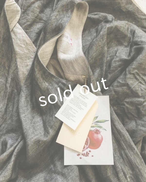 画像7: HALLELUJAH／Robe de femme de chambre no.4 小間使いローブ・墨染charcoal (7)