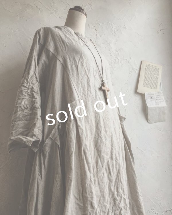 画像3: HALLELUJAH／Robe de Berger 羊飼いのローブ・grey stripe (3)