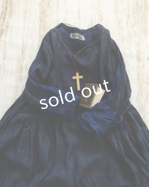 画像2: HALLELUJAH／Robe de Berger 羊飼いのローブ・indigo　navy (2)