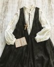 画像2: HALLELUJAH／Robe de femme de chambre no.4 小間使いローブ・墨染dark　charcoal (2)