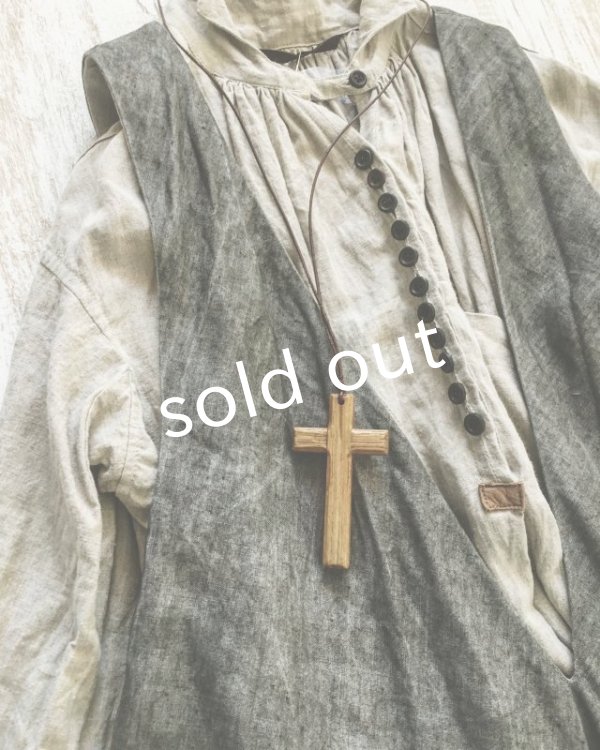 画像3: HALLELUJAH／Robe de femme de chambre no.4 小間使いローブ・墨染charcoal (3)