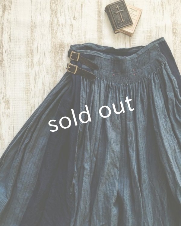 画像7: HALLELUJAH/Kilt Stripe キルトスカート・indigo navy (7)