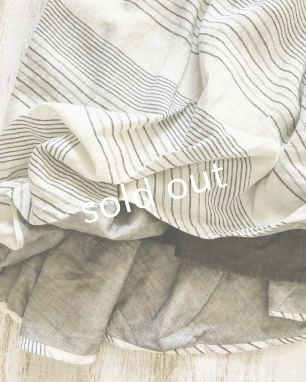 画像5: HALLELUJAH／Robe de femme de chambre no.4 小間使いローブ・off white stripe (5)