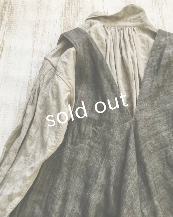 画像5: HALLELUJAH／Robe de femme de chambre no.4 小間使いローブ・墨染charcoal (5)