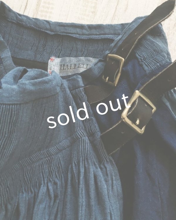 画像3: HALLELUJAH/Kilt Stripe キルトスカート・indigo navy (3)