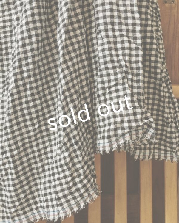 画像7: MARCHE' DE SOEUR/ワンショルダーワンピース・ブラックギンガム (7)