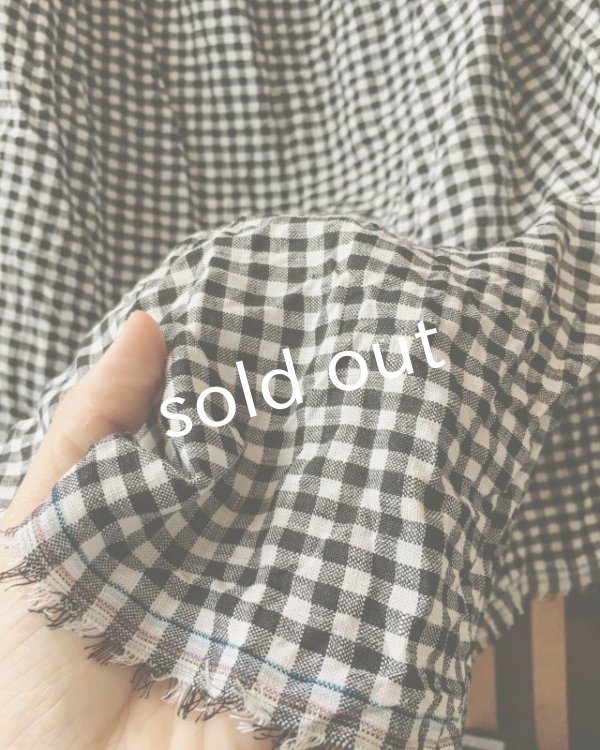 画像9: MARCHE' DE SOEUR/ワンショルダーワンピース・ブラックギンガム (9)