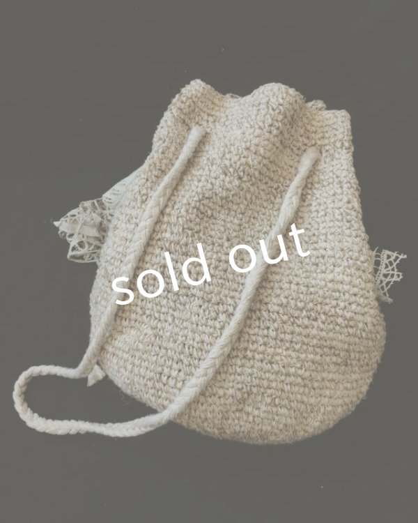 画像6: pollenbienco／アンティークレースフリンジバッグ (6)