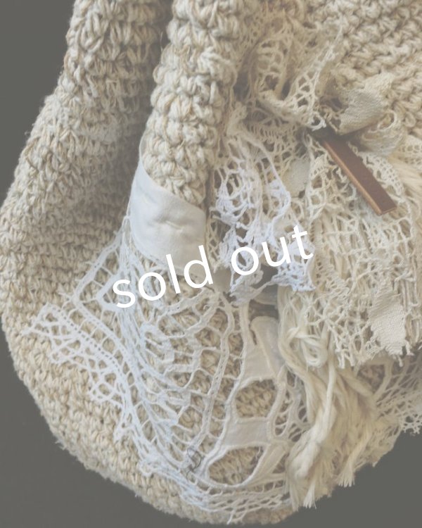 画像5: pollenbienco／アンティークレースフリンジバッグ (5)