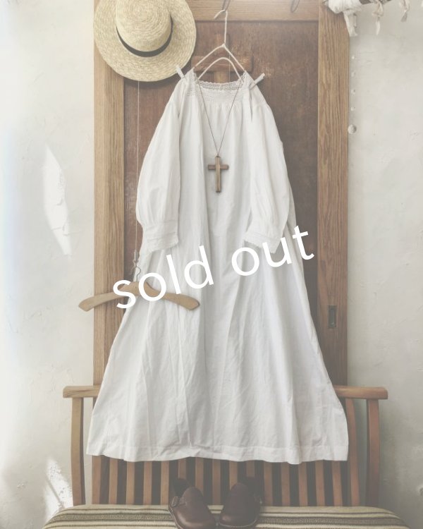 画像7: antique／1900's?刺繍レースワンピース (7)