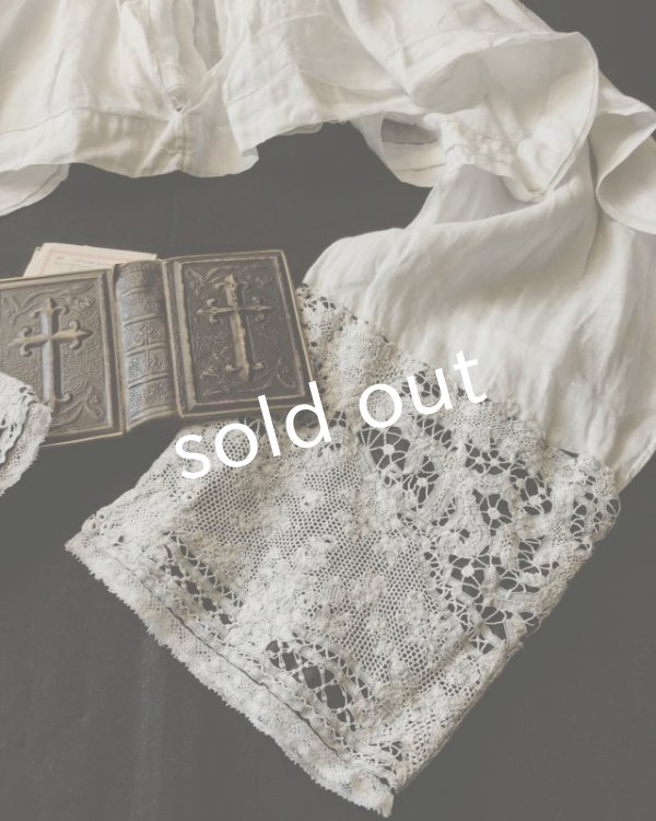 画像3: antique／1900's?司祭服ケープチュニック (3)