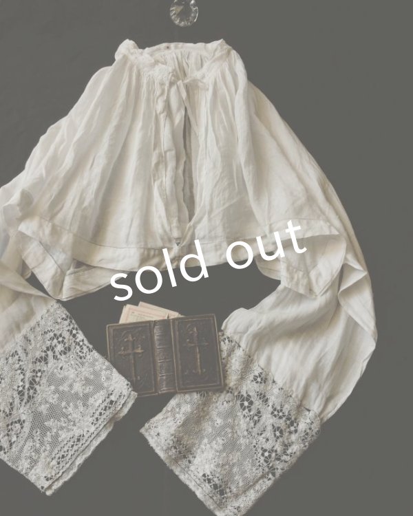 画像2: antique／1900's?司祭服ケープチュニック (2)