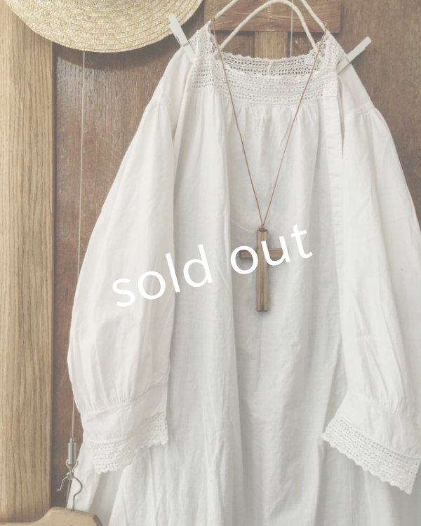 画像8: antique／1900's?刺繍レースワンピース (8)