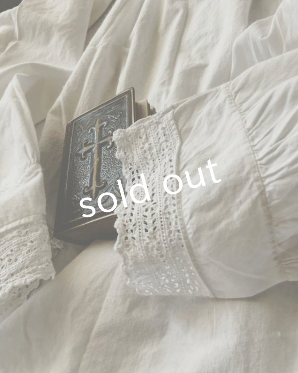 画像5: antique／1900's?刺繍レースワンピース (5)