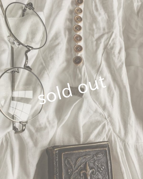 画像5: HALLELUJAH／1890's Bourgeron　1890年代　羊飼いシャツワンピース・off white (5)