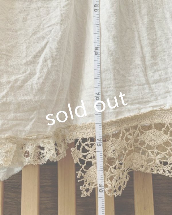 画像14: pollenbienco/アンティークレースの吊りスカート (14)