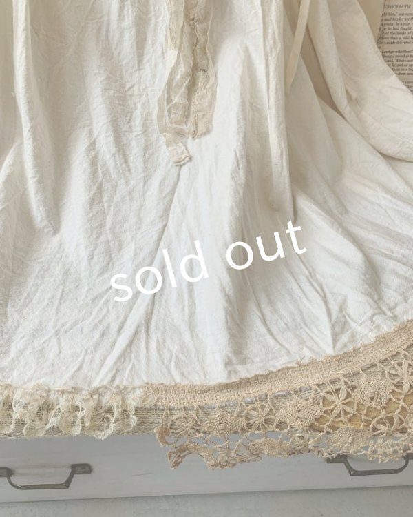 画像10: pollenbienco/アンティークレースの吊りスカート (10)
