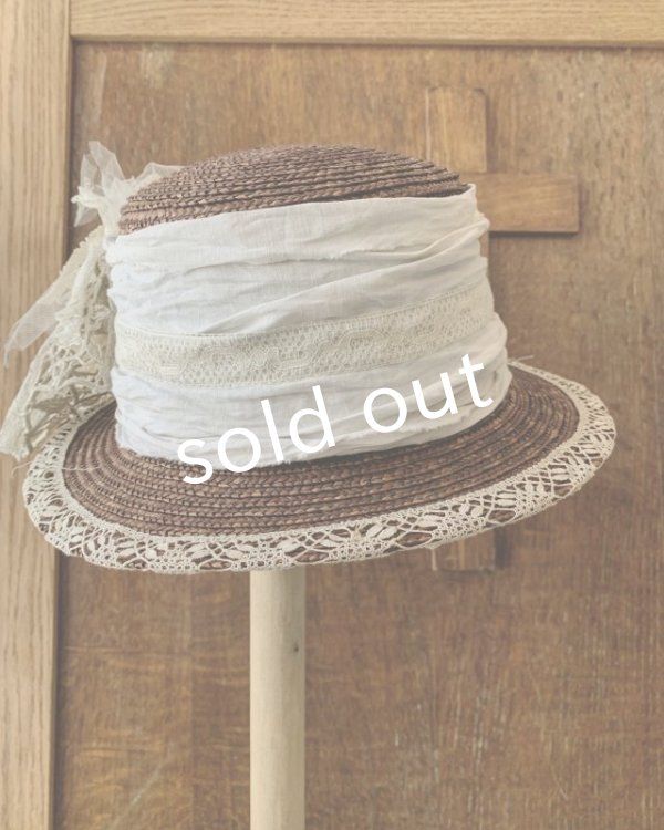 画像5: pollenbienco／アンティークレースのキャノチェ・ブラウン (5)