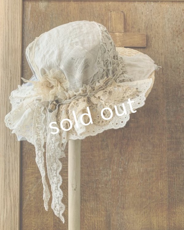 画像2: pollenbienco／アンティークレースのキャノチェ・フリル (2)